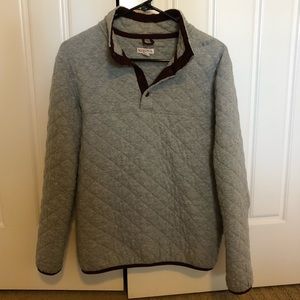 Quilted Pullover with Maroon Lining